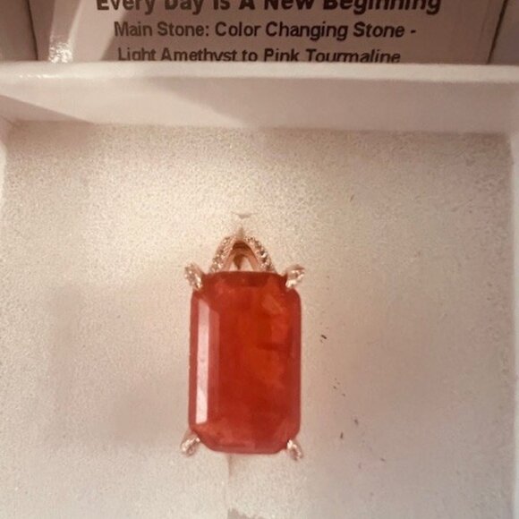 MH AWARENESS COLOR CHANGING STONES ON ROSE GOLD PLATING - Picture 2 of 2